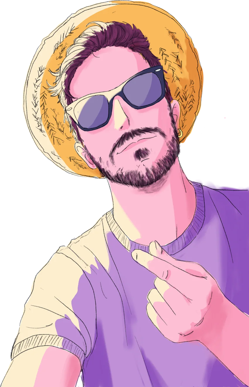 Cover illustration: Jordi Moca in a straw hat and sunglasses